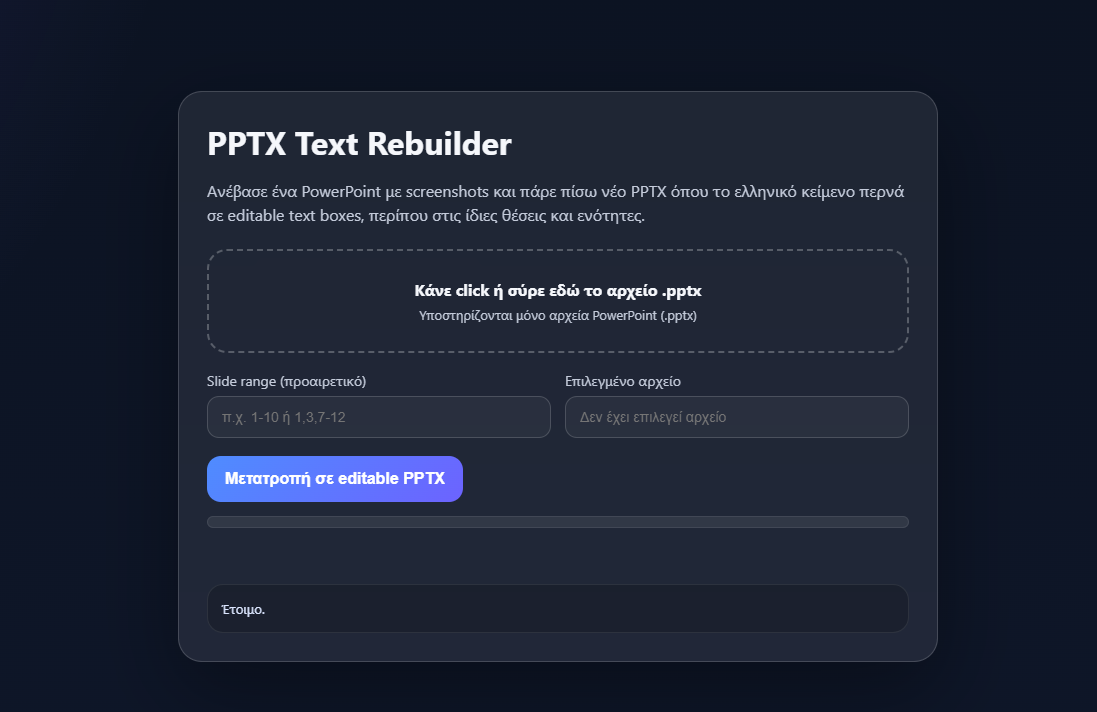 PPTX Text Rebuilder